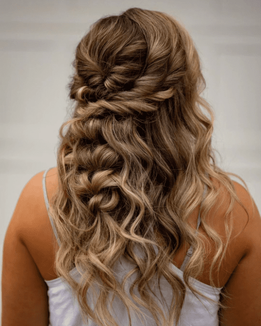 Boho Half Up Braid