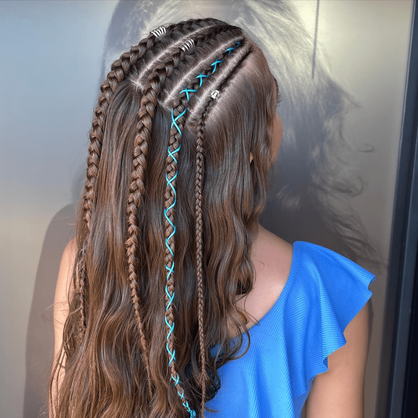 Bold Braids with Turquoise Twists