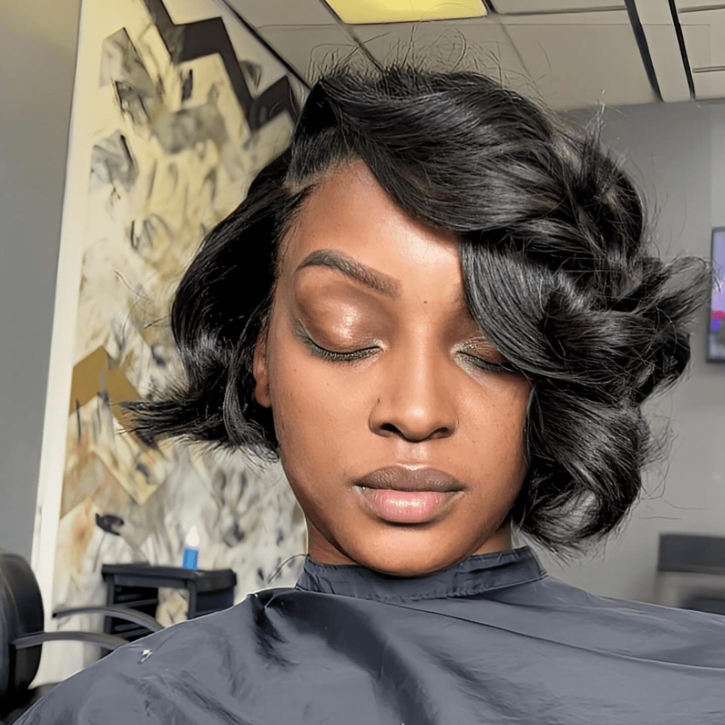 Chic Curled Bob Confidence