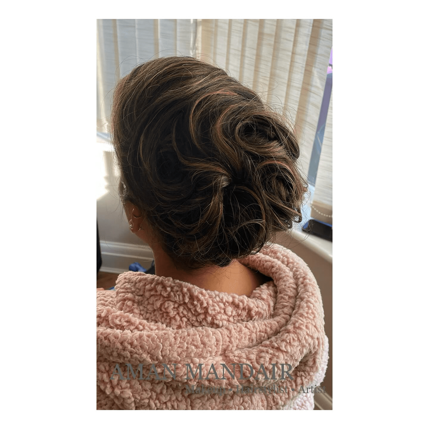 Curled Style in Bun