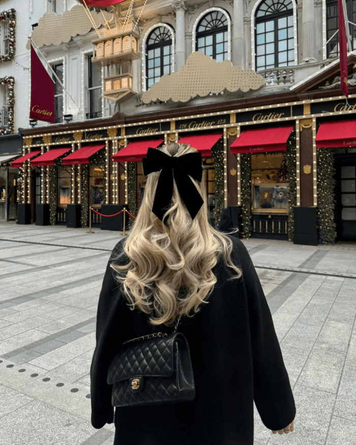 Curls with Chic Bow