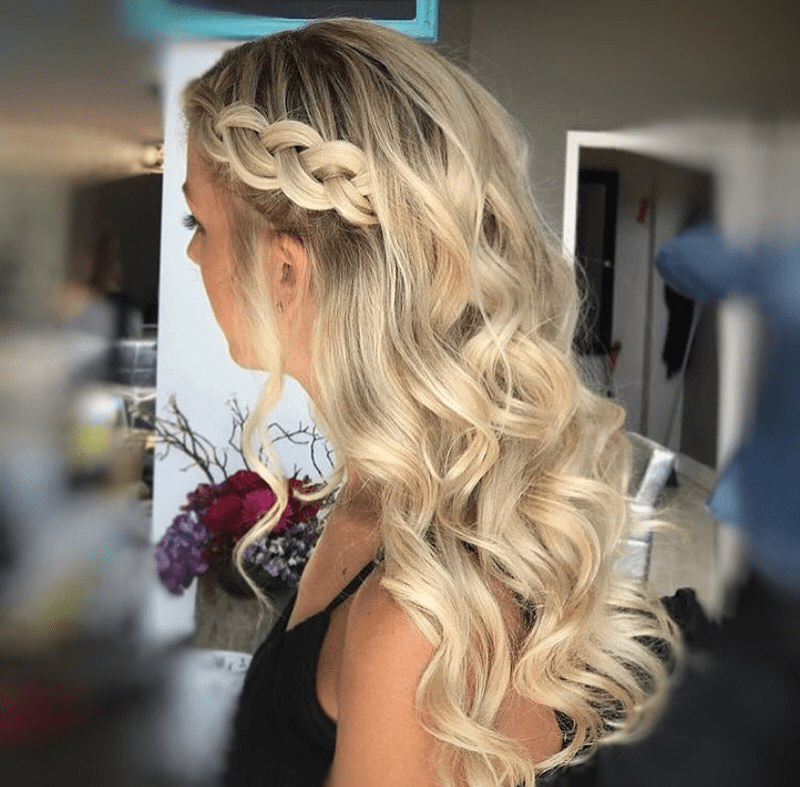 Elegant Cascading Side Braid