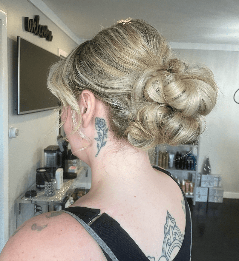 Elegant Twisted Bun Updo