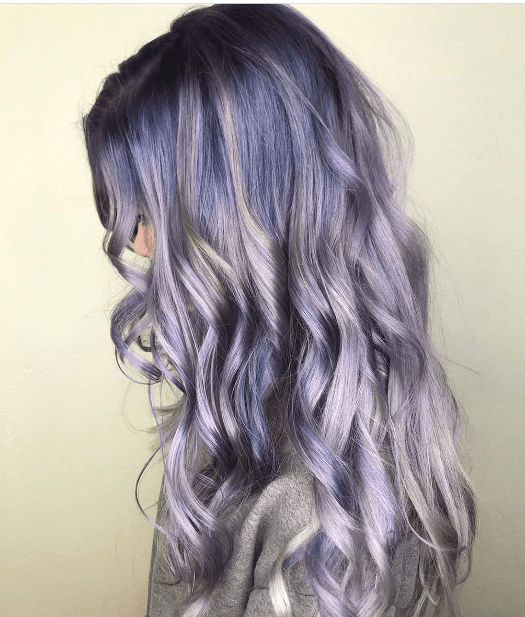 Futuristic Silver Purple Waves