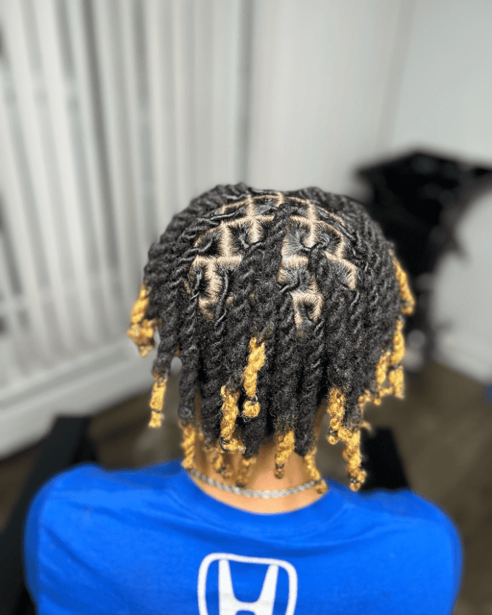 Golden Ombre Locs