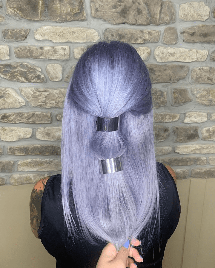 Metallic Lavender Elegance