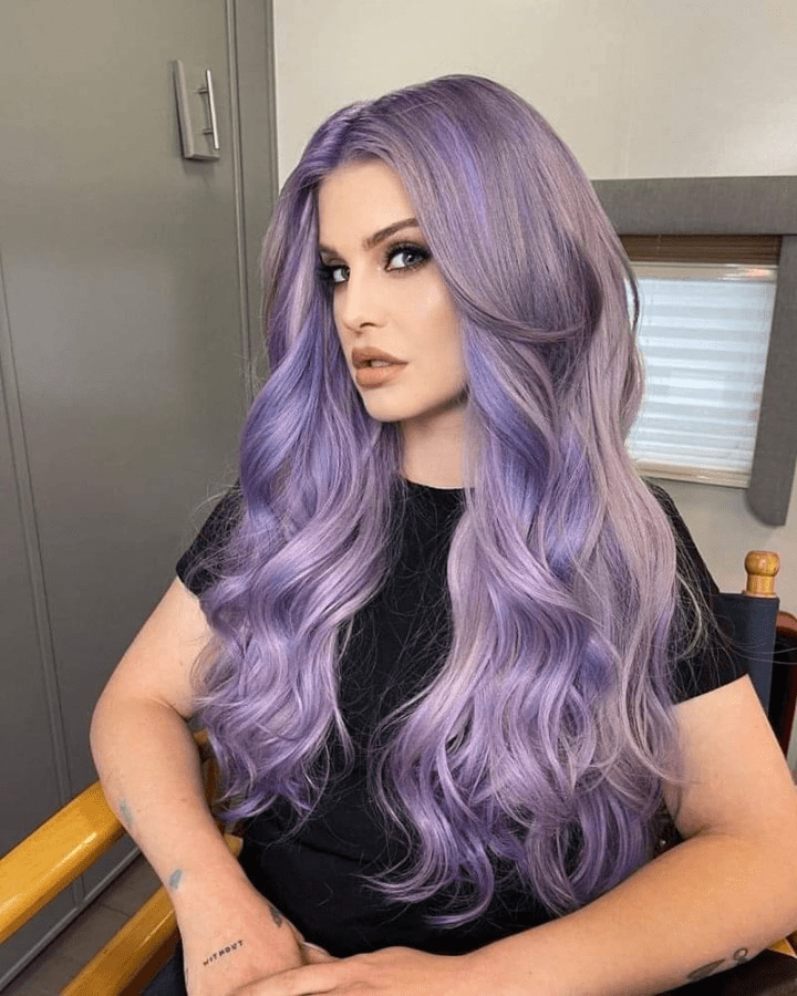 Mystical Silver Purple Waves