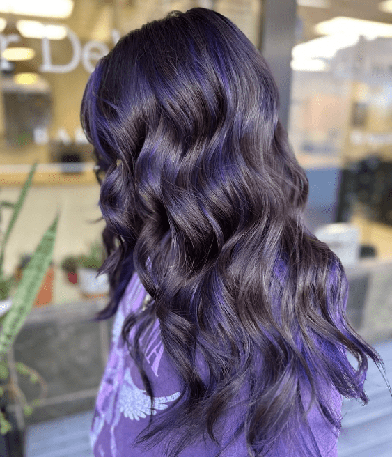 Opulent Violet Waves