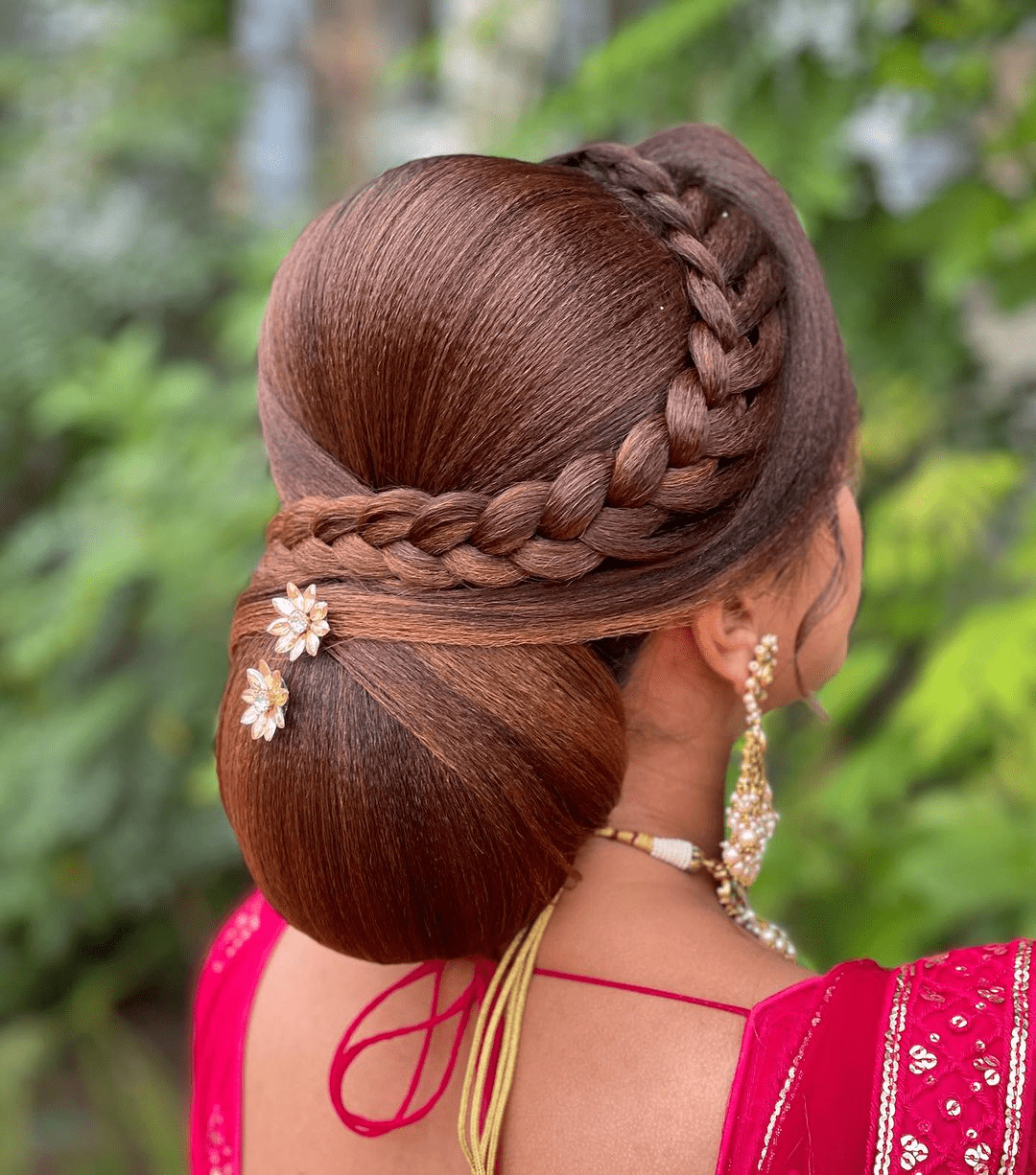 Romantic Floral Braid Elegance