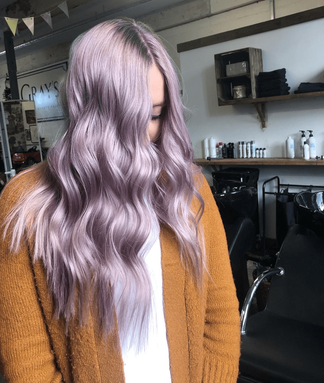 Silver Purple Elegance Flow
