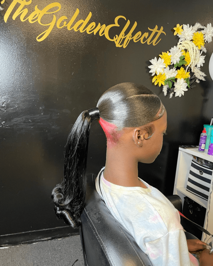 Sleek Barbie Ponytail with a Twist