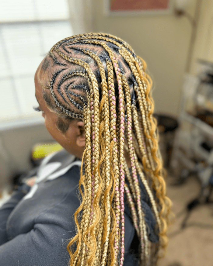 Small Fulani Braids