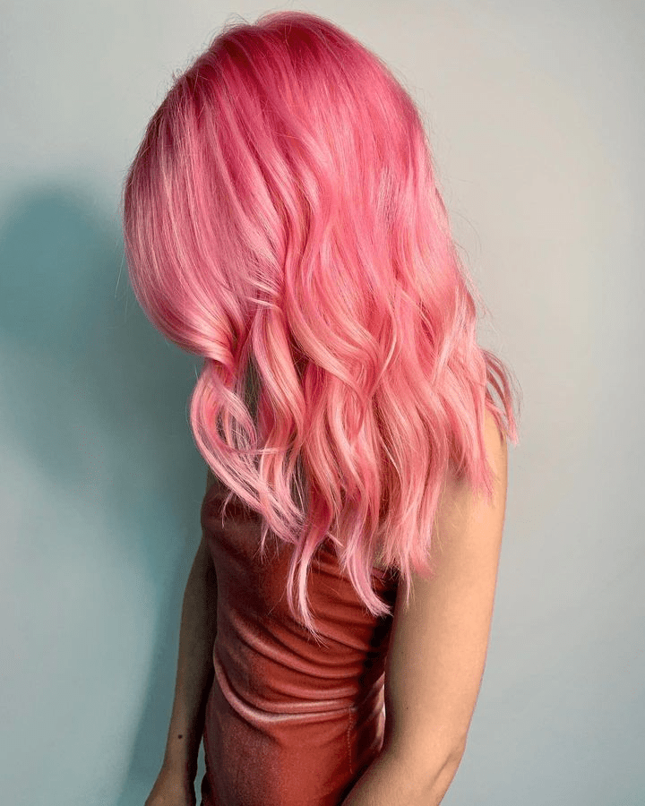Vibrant Pink Curls Unleashed