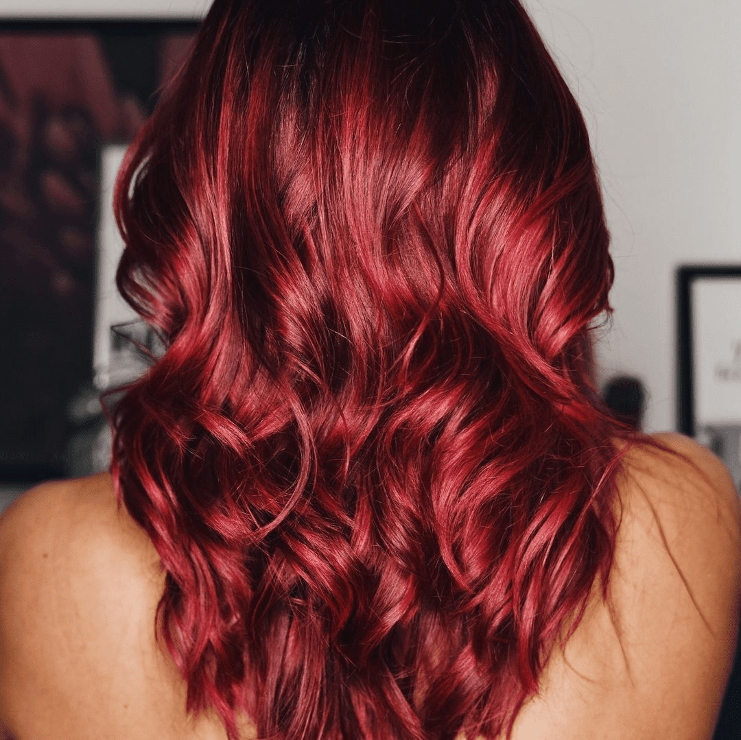 Vibrant Ruby Curls
