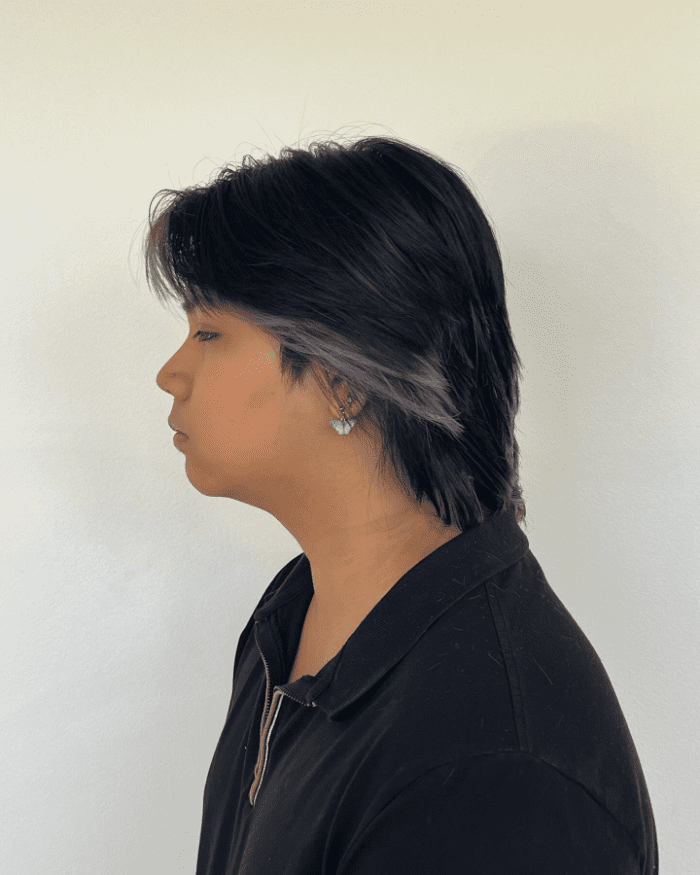 Wolfcut with Choppy Layers and Gentle Highlights