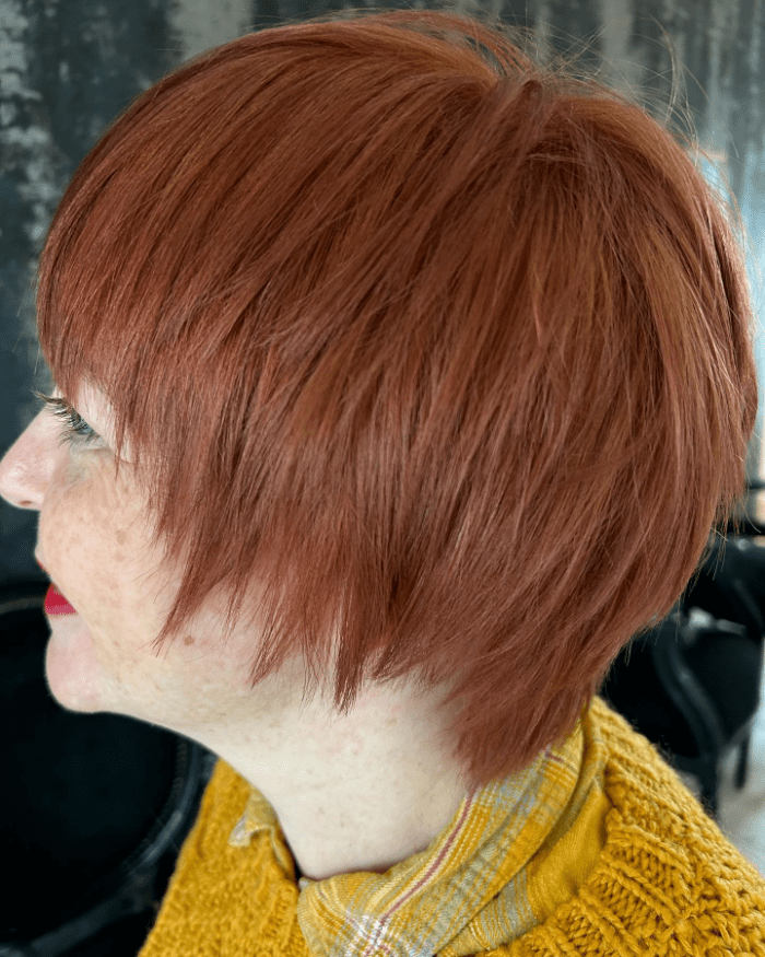 Ageless Elegance in Red-Brown