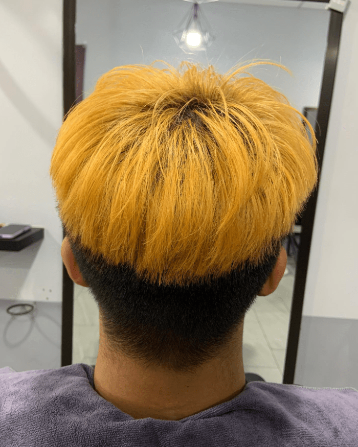 Blonde Ambition Contrast Cut