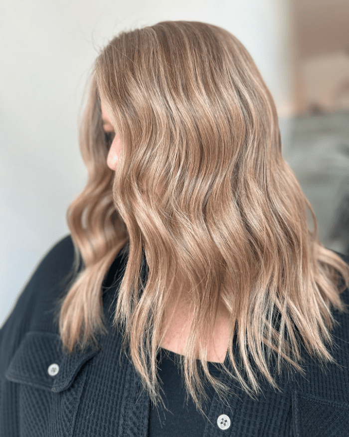 Blonde Waves with Natural Summer Highlights