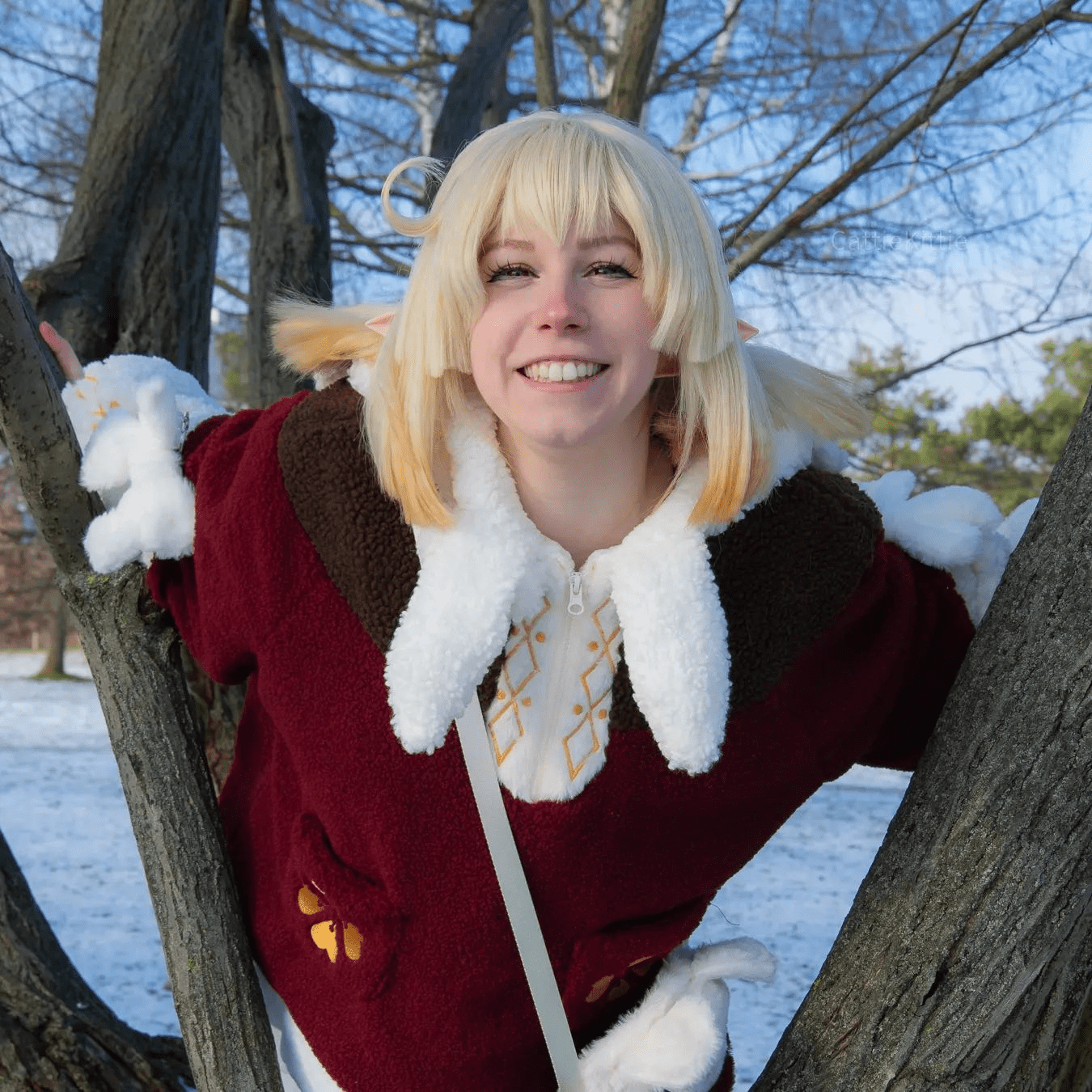 Blonde Whimsy with Pigtails