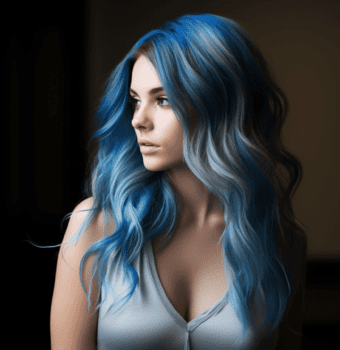 blue hair color extensions