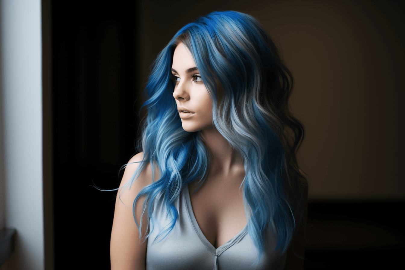 blue hair color extensions