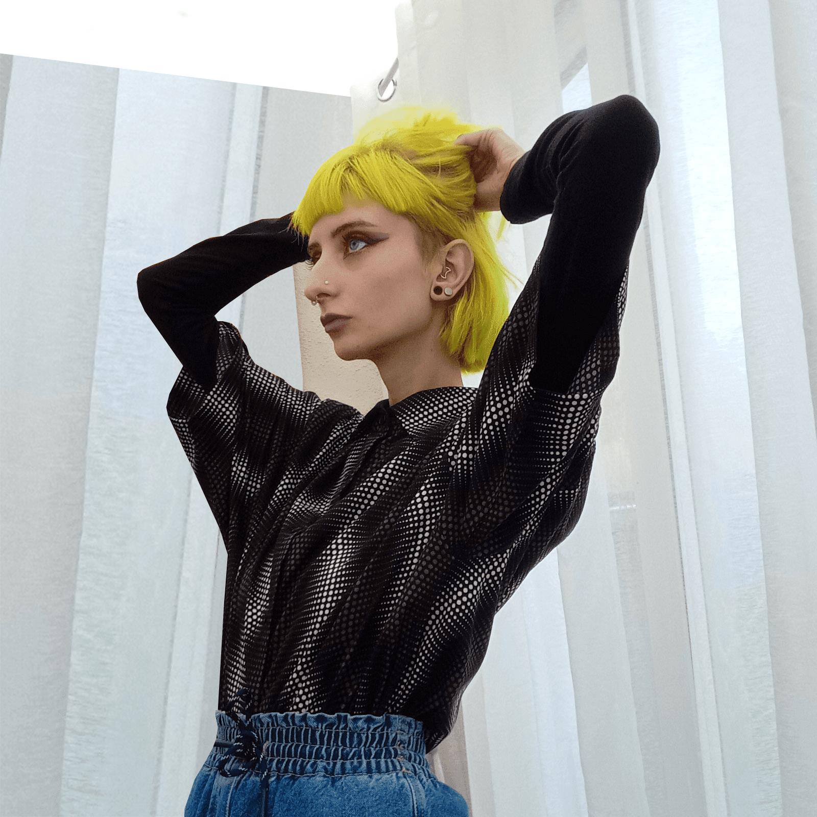 Bold Yellow Undercut Elegance