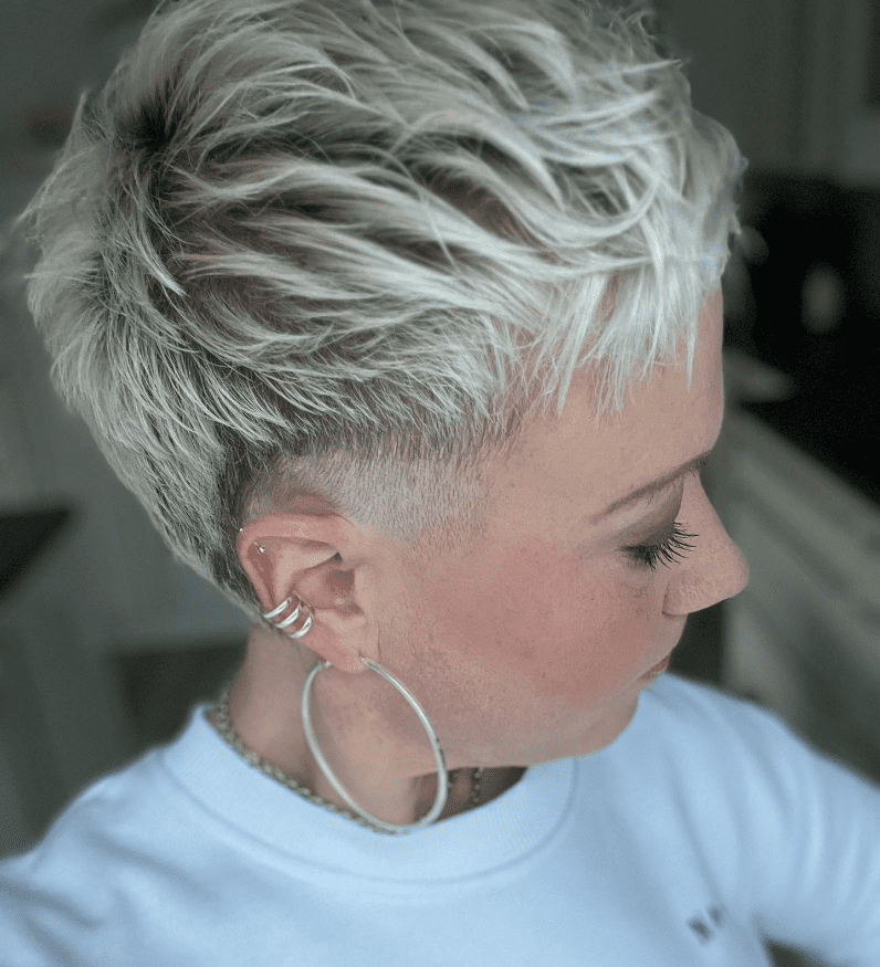 Chic Blonde Textured Pixie