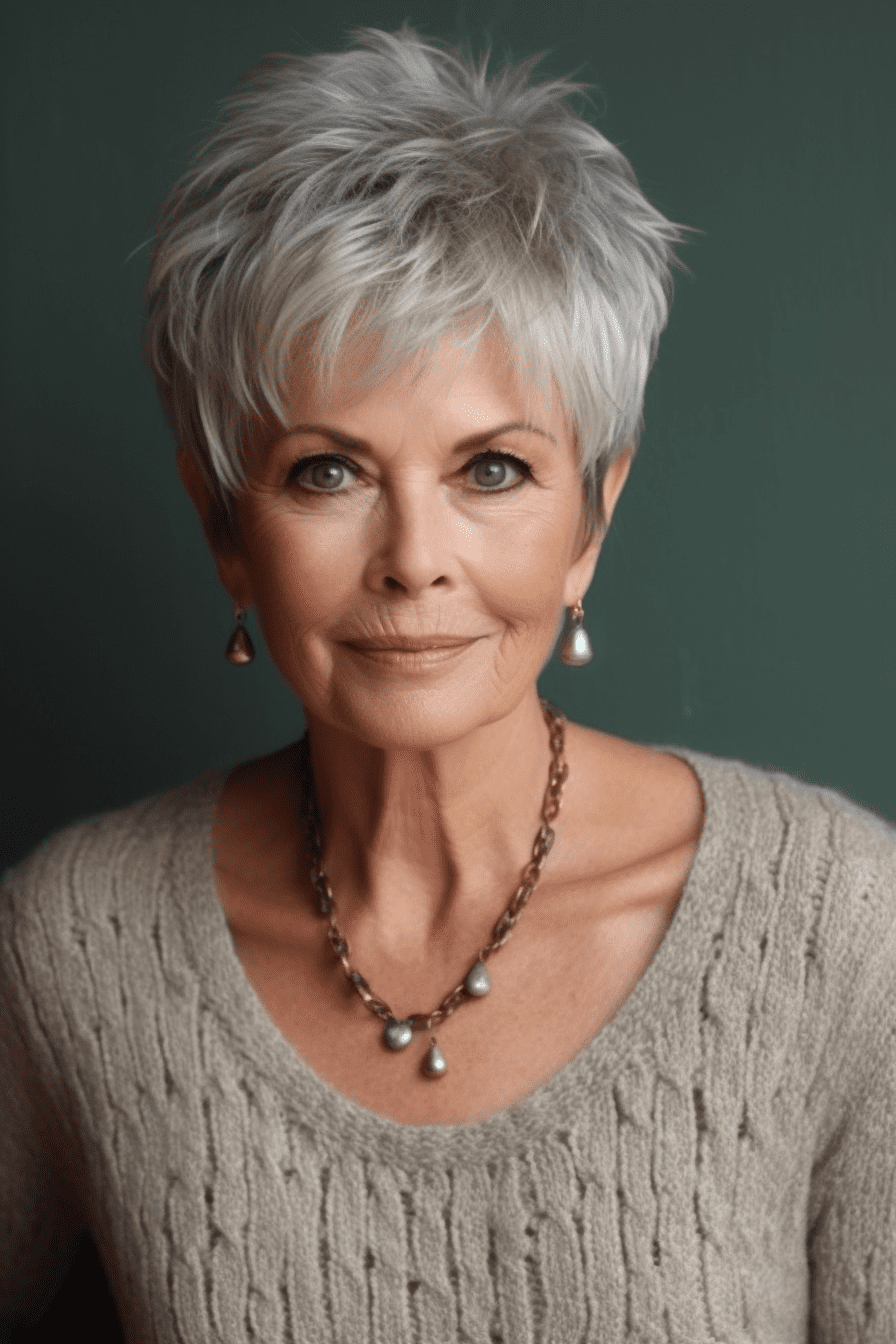 Chic Silver Pixie Elegance