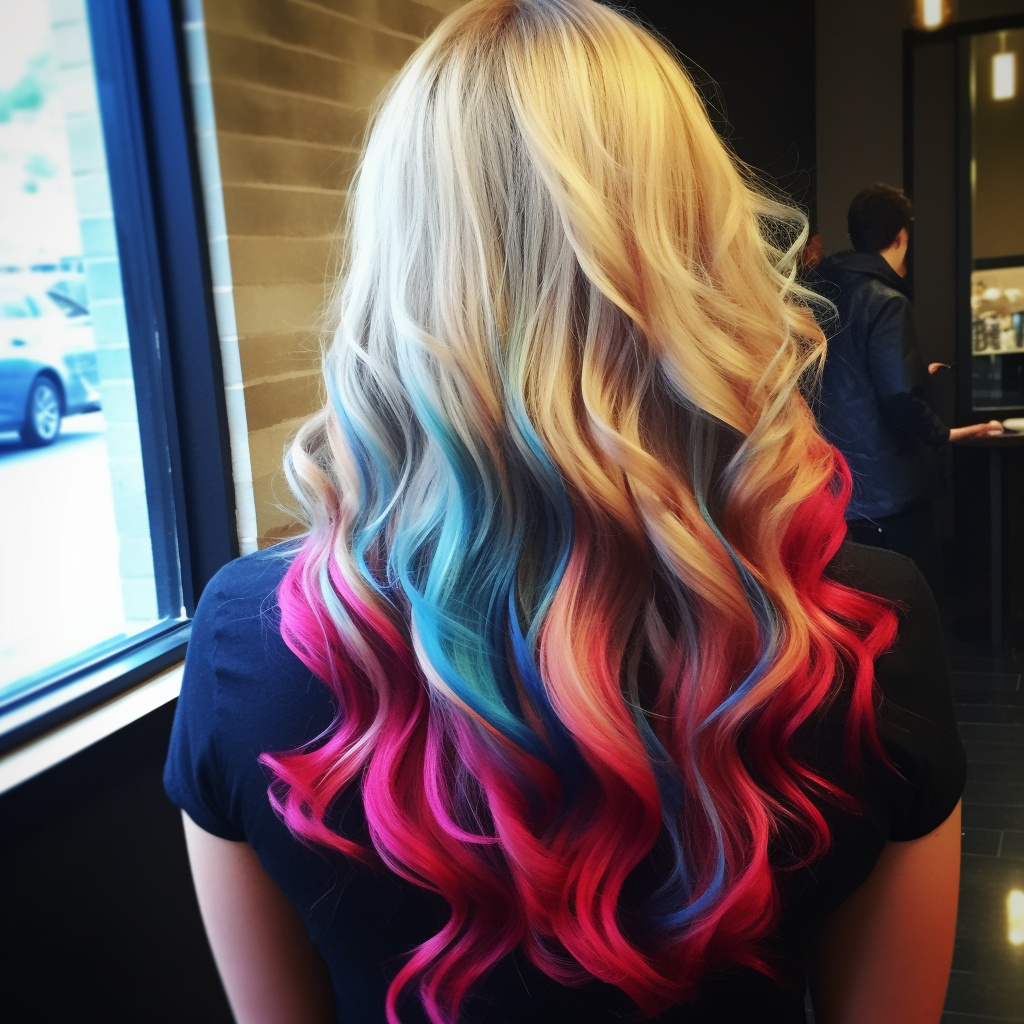 colorful hair extensions