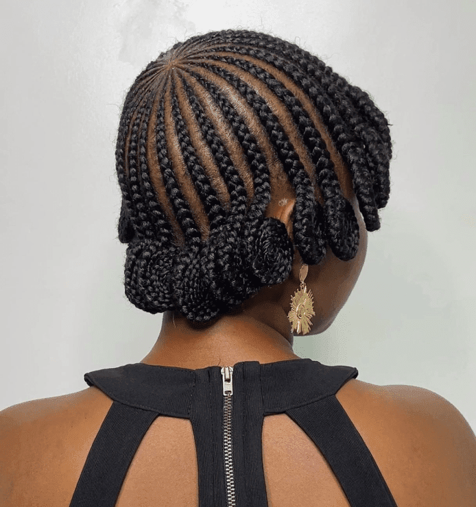 Cornrows to Curls Elegance