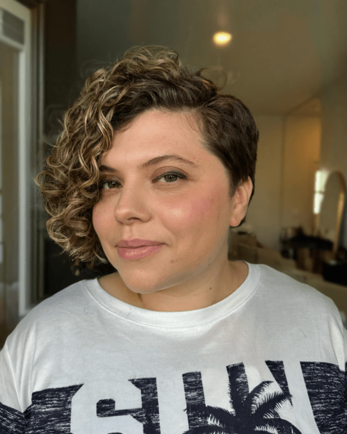 Curly Pixie Elegance Unveiled