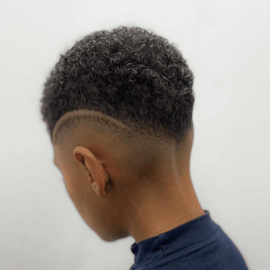 Curly Top with Smooth Fade