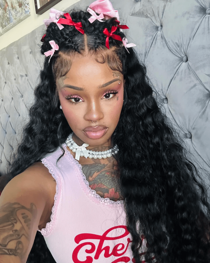 Doll Hair with Curly Frontal