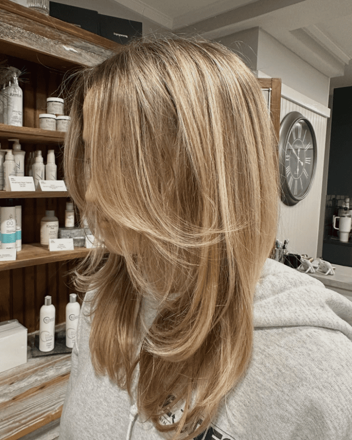 Effortless Layers with a Side Sweep