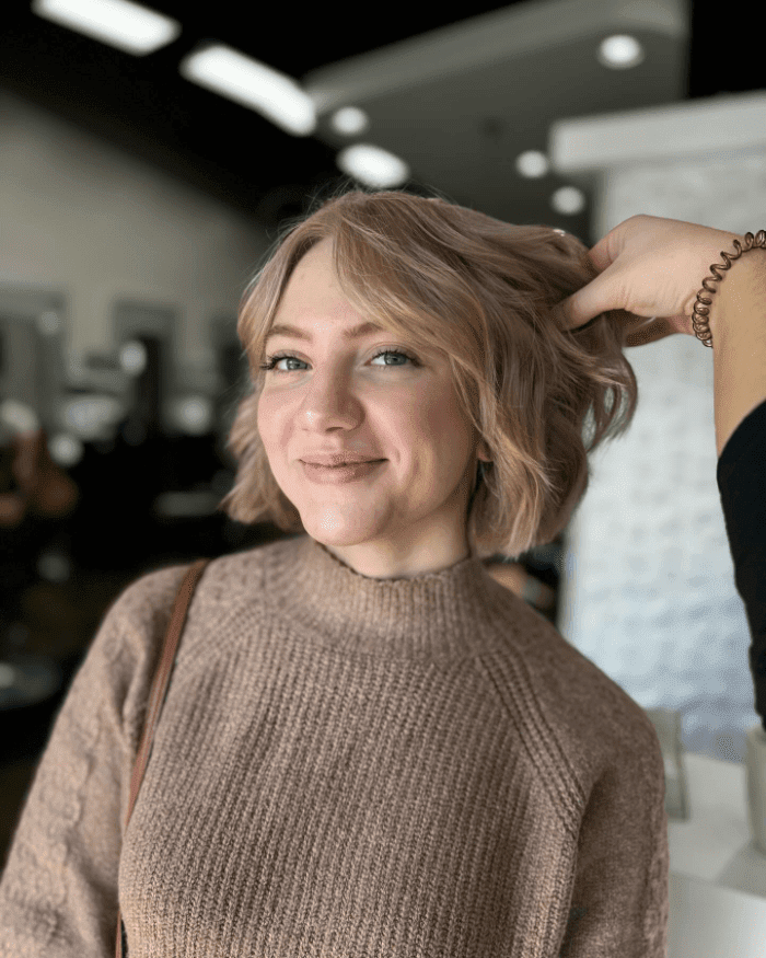 Effortlessly Chic Textured Bob