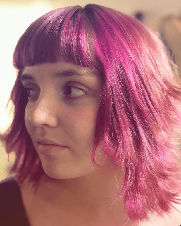 Electric Pink Cascade Waves