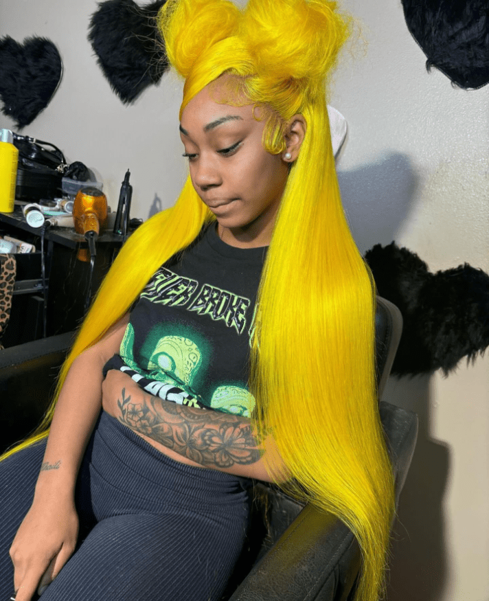 Electric Yellow Fantasy Locks