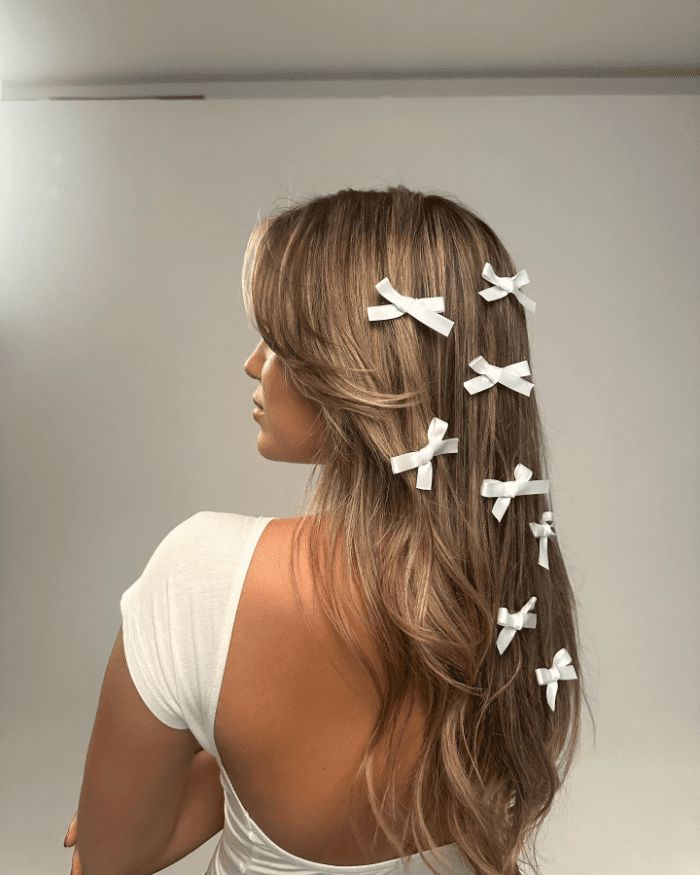 Flirty Ribbons and Flowing Curls