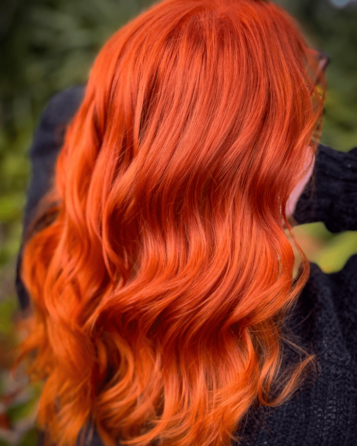 Fresh Bright Orange Hair