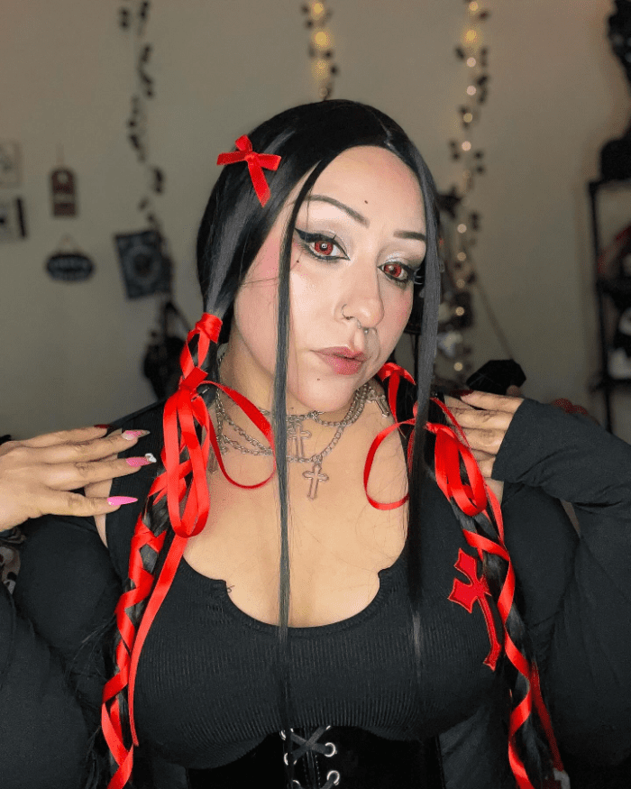 Gothic Flirt Braided Pigtails