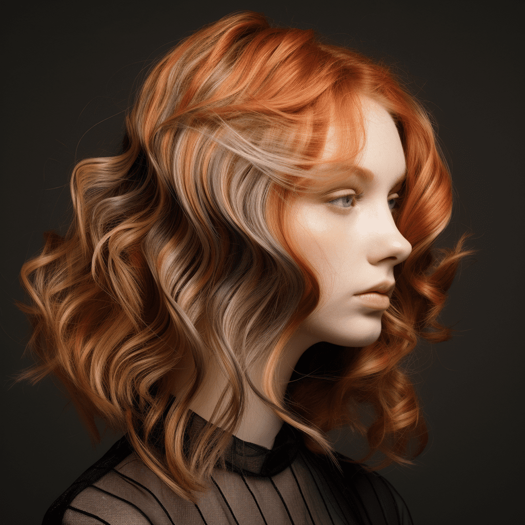 hair highlighting red hair