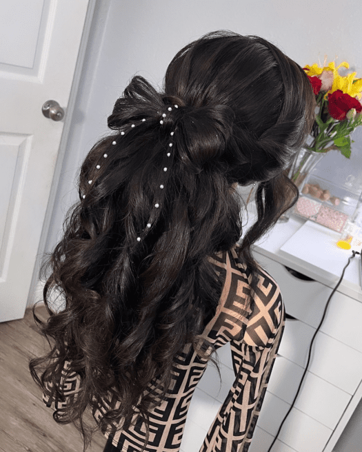 Half-Up, Half-Down Curls