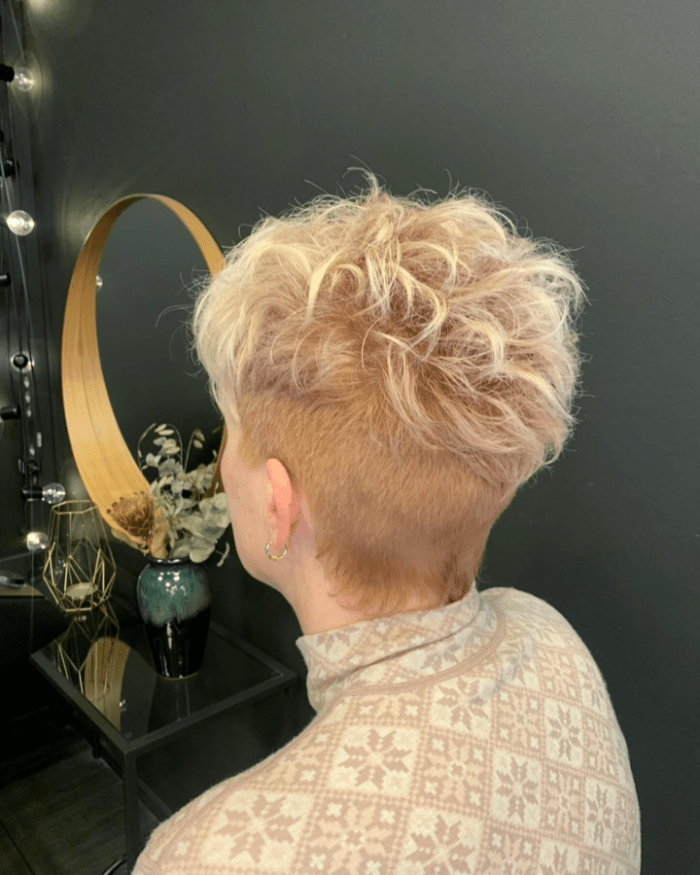 Honey Gold Layered Fade