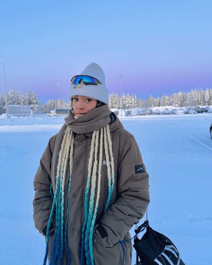 Icy Braids, Snowy Slopes