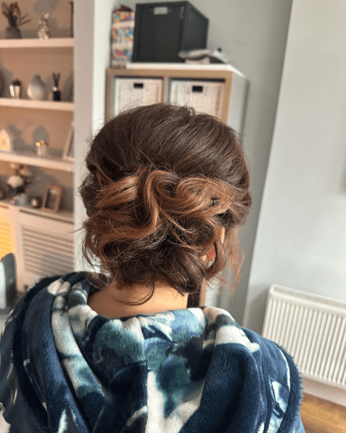 Low Bun with Twilight Curls