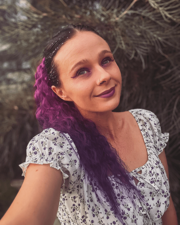 Mermaid Whispers in Purple