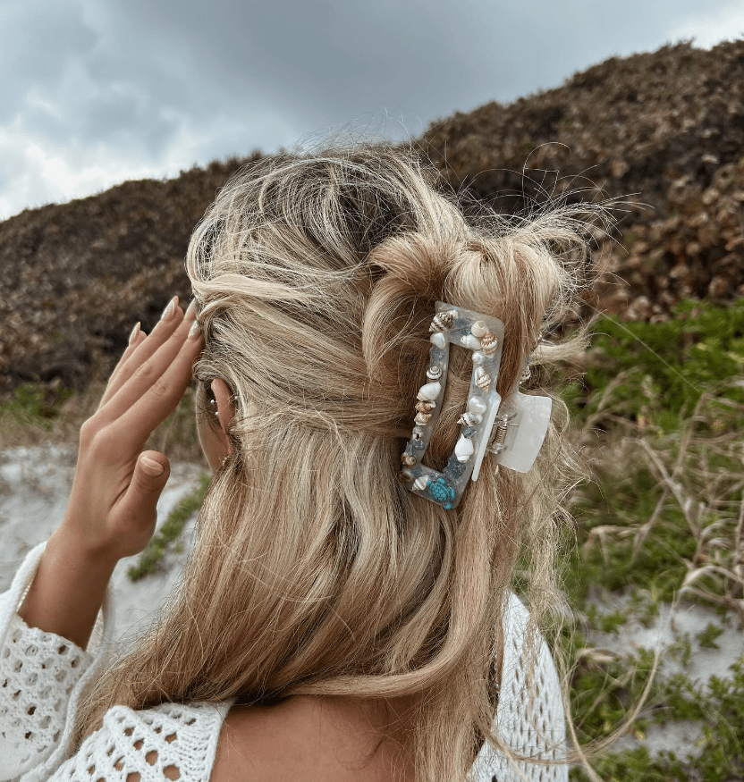 Messy Half Up Bun