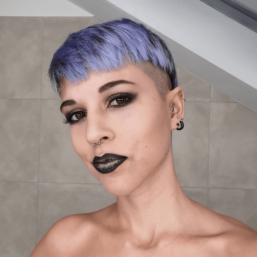 Metallic Lavender Pixie Edge