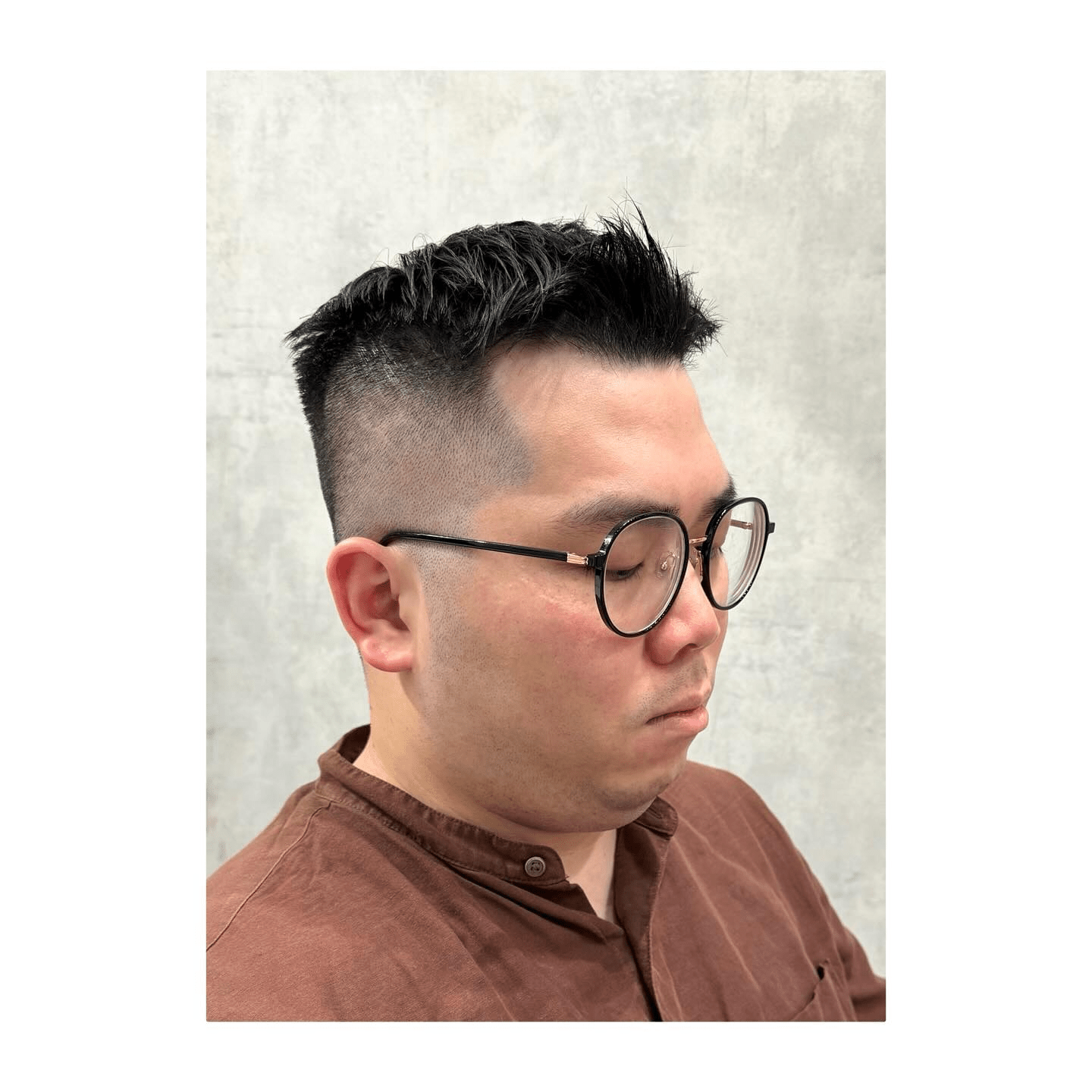 Modern Asian Undercut Elegance