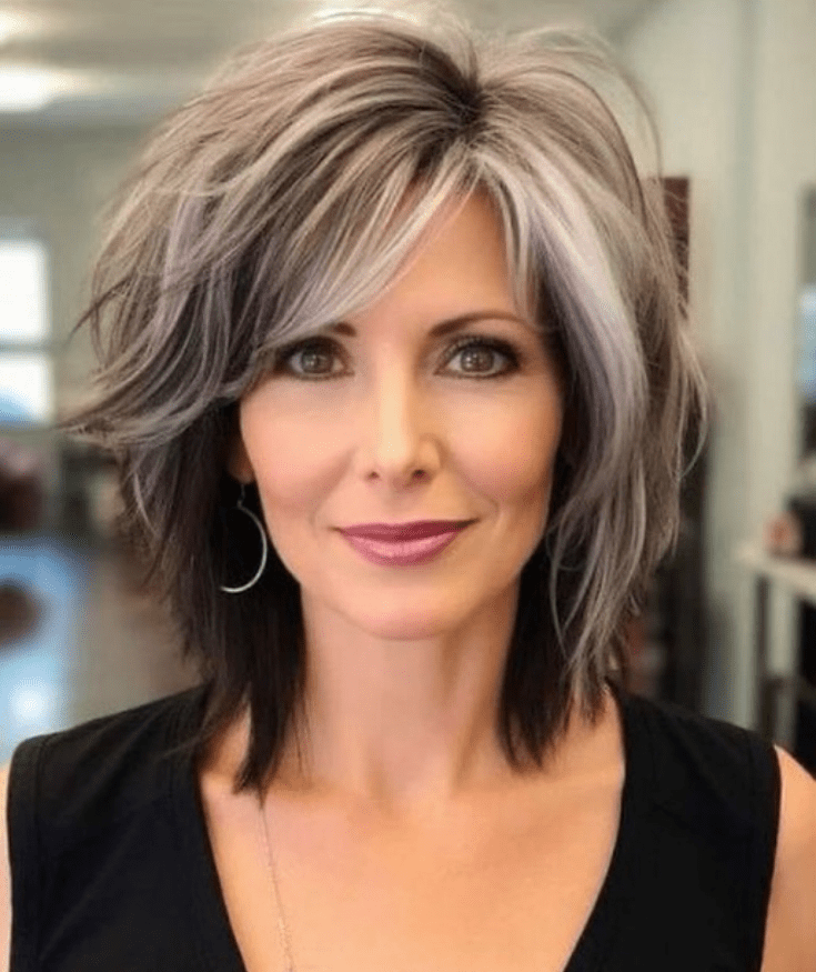 Modern Layers with Silver Streaks